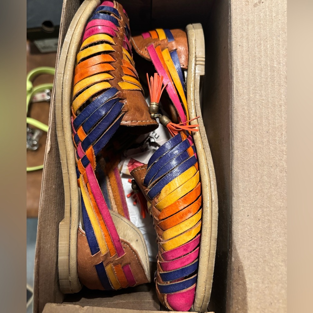 Colorful Striped Sandals